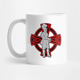 Medieval warrior in silver armor Mug